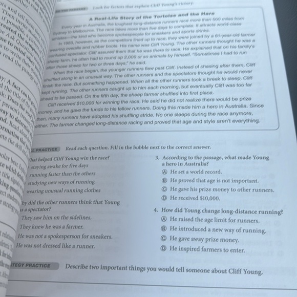 Daily reading comprehension, grade 5 learning book - Picture 3 of 4
